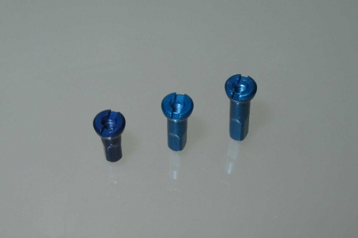 SAPIM Polyax alloy nipples 12mm blue