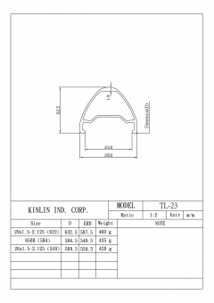 Kinlin TL23-559mm 32L silber 